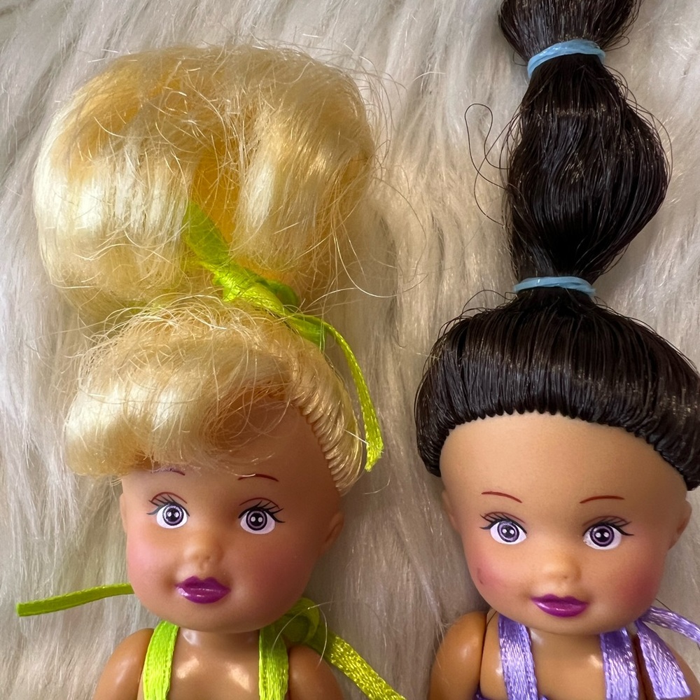 Barbie Kelly Dolls - set of‎ 2 - blonde and dark brown hair - 1994 ? - Picture 4 of 5